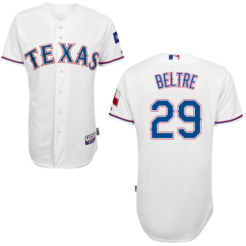 AdriAn Beltre #29 MLB Jersey-Texas Rangers Men's Authentic Home White Cool Base Baseball Jersey